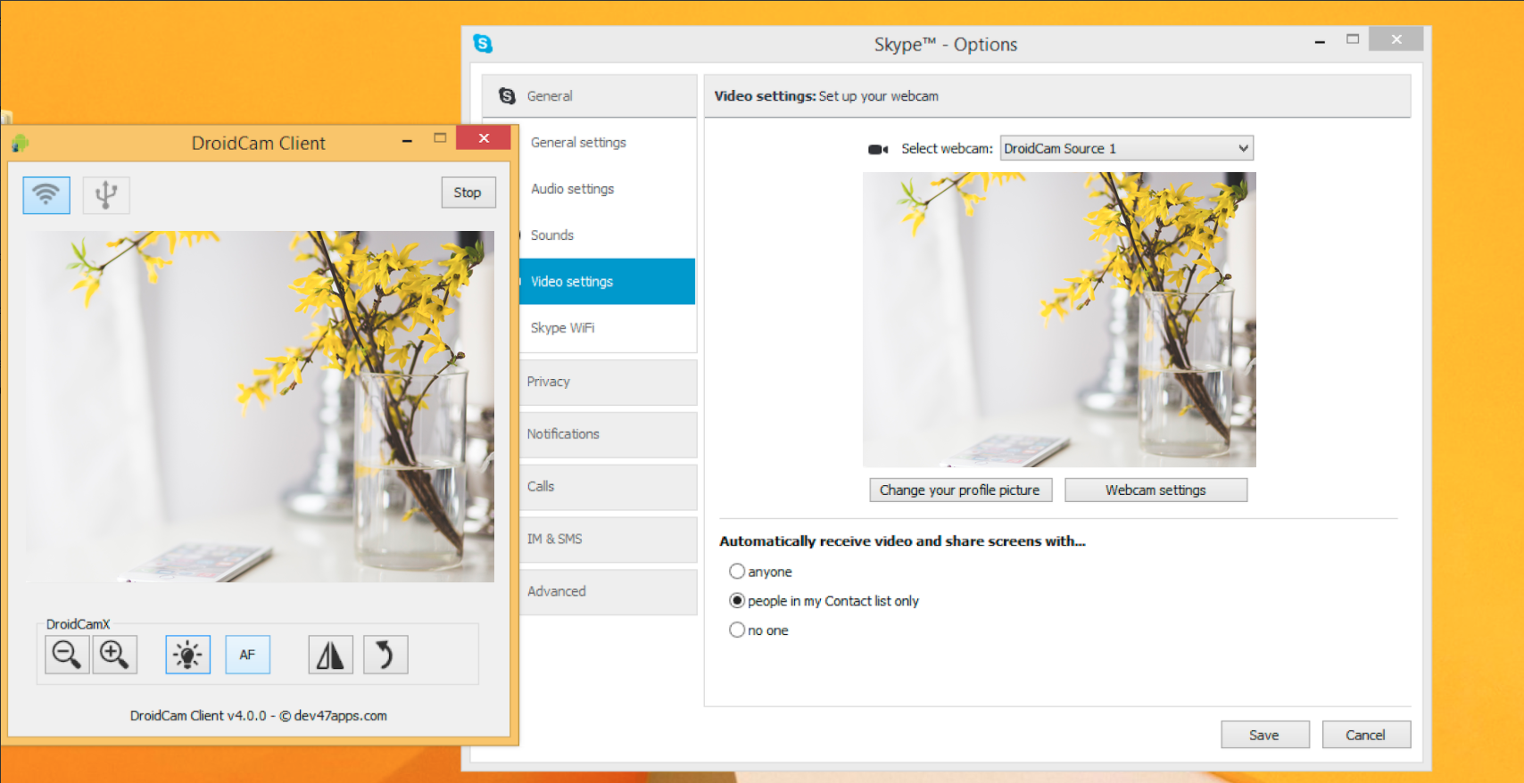 Driodcam x wireless webcam mod apk