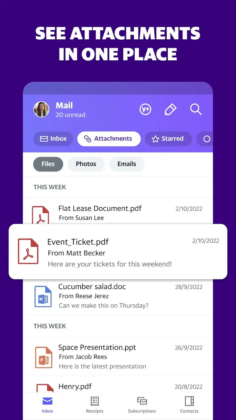 Yahoo Mail App