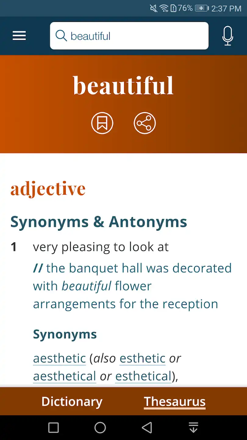 Dictionary Merriam Webster App