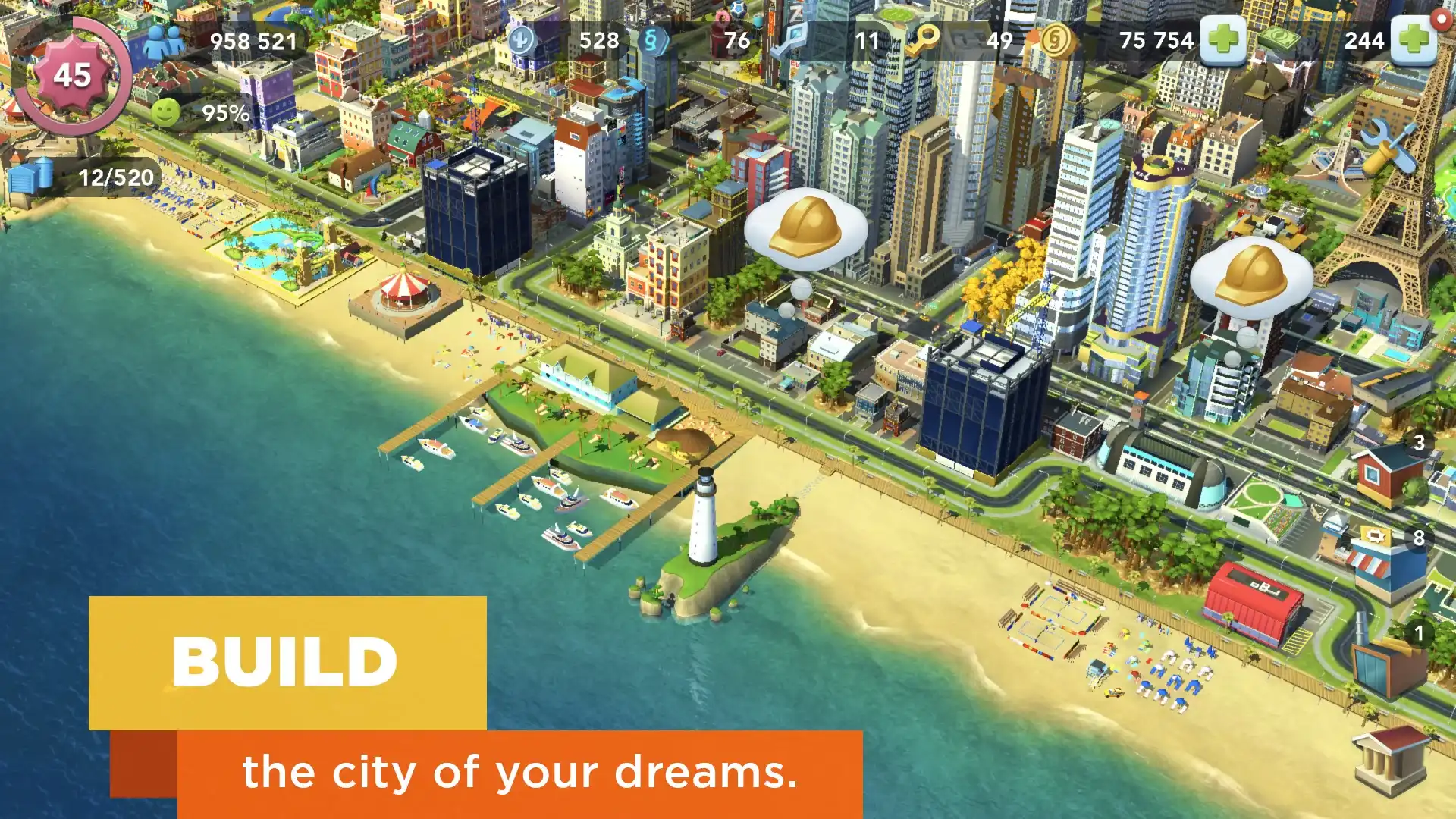 Features of SimCity BuildIt MOD APK