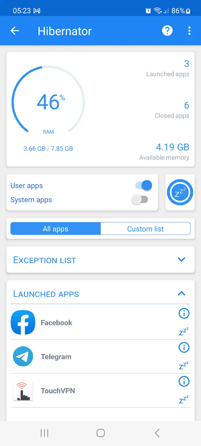 Hibernator Mod APK 