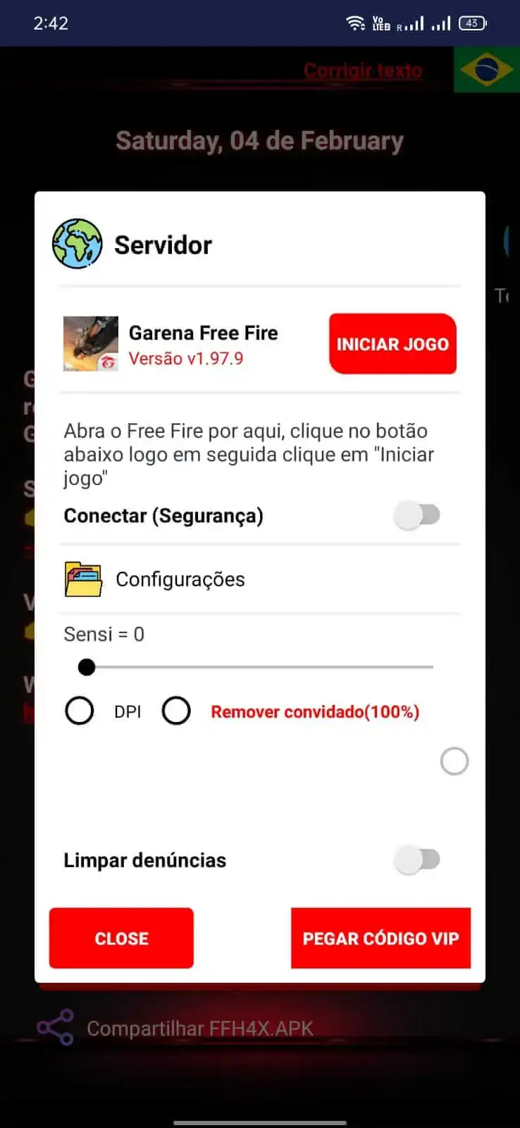 FFH4X Regedit Mobile Inject APK