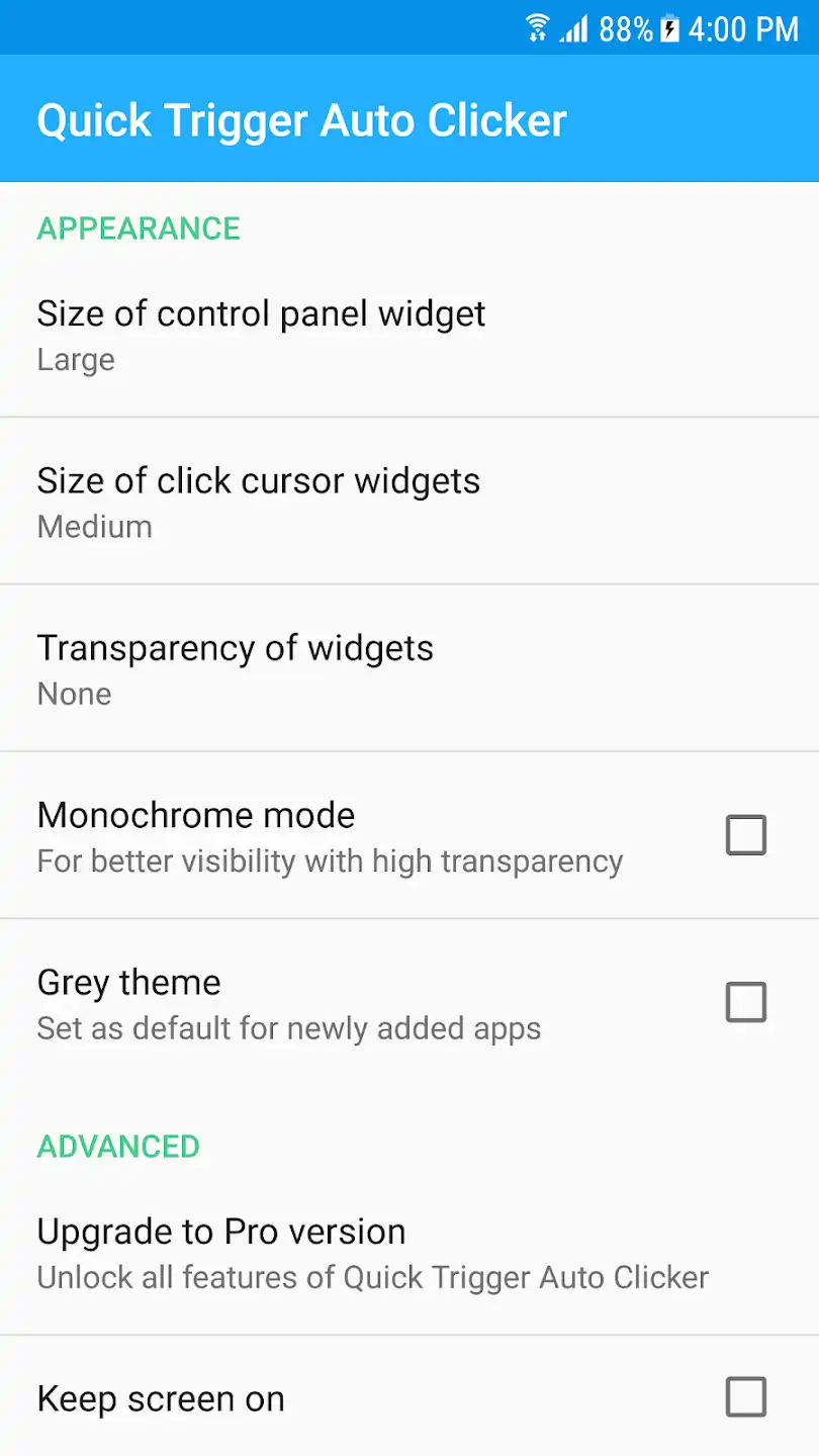 Features of Volume Key Auto Clicker APK