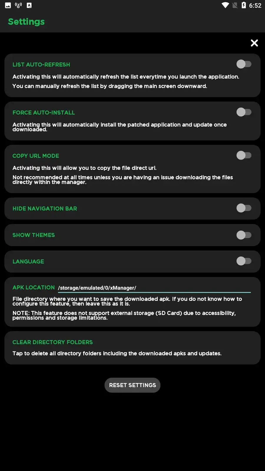 Features of xManager Spotify APK