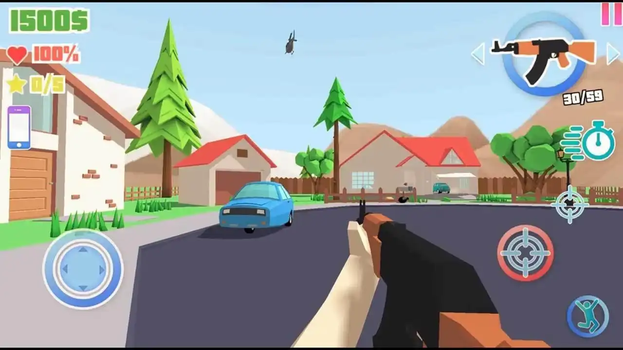 Features of Dude Theft Wars Mod APK