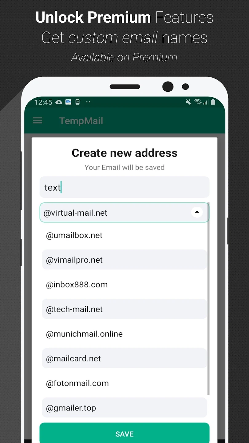 Features of Temp Mail Apk