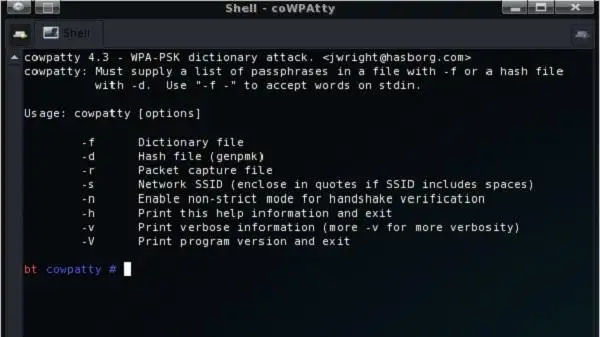About the Cowpatty