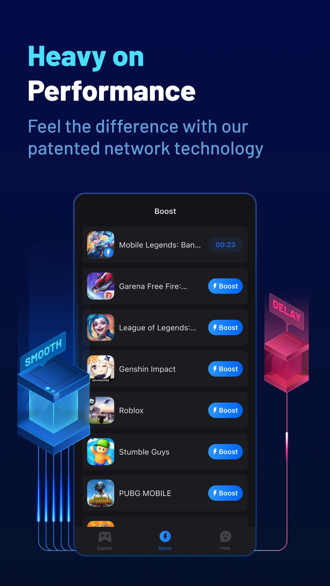 Features of Gear UP Booster Mod APK
