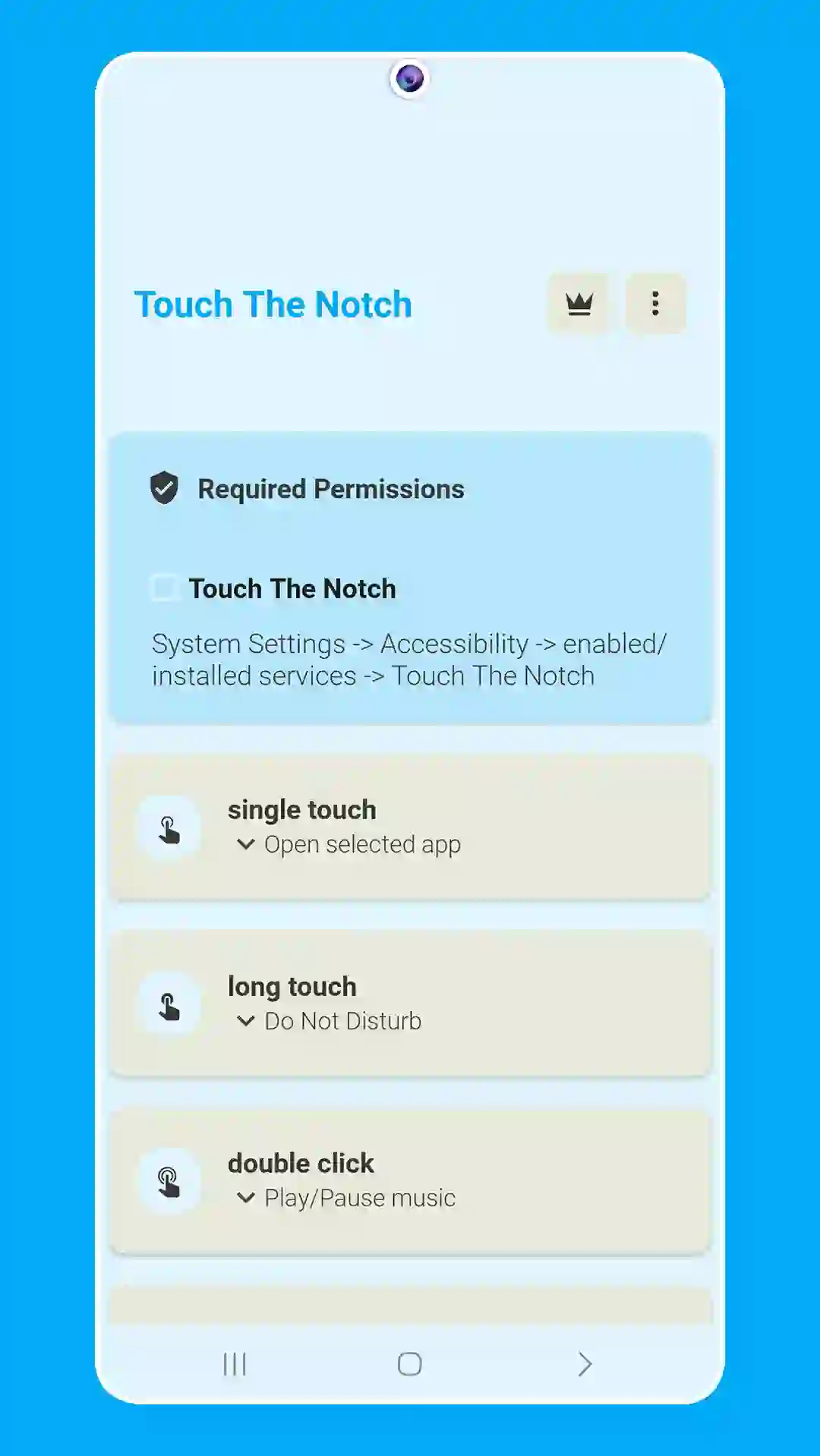 Touch The Notch