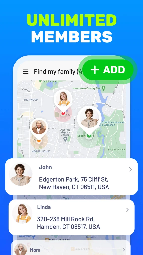 Family locator phone tracker app